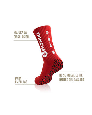 Calcetines Antideslizantes de Fútbol V1 Rojos - TrincheBalk