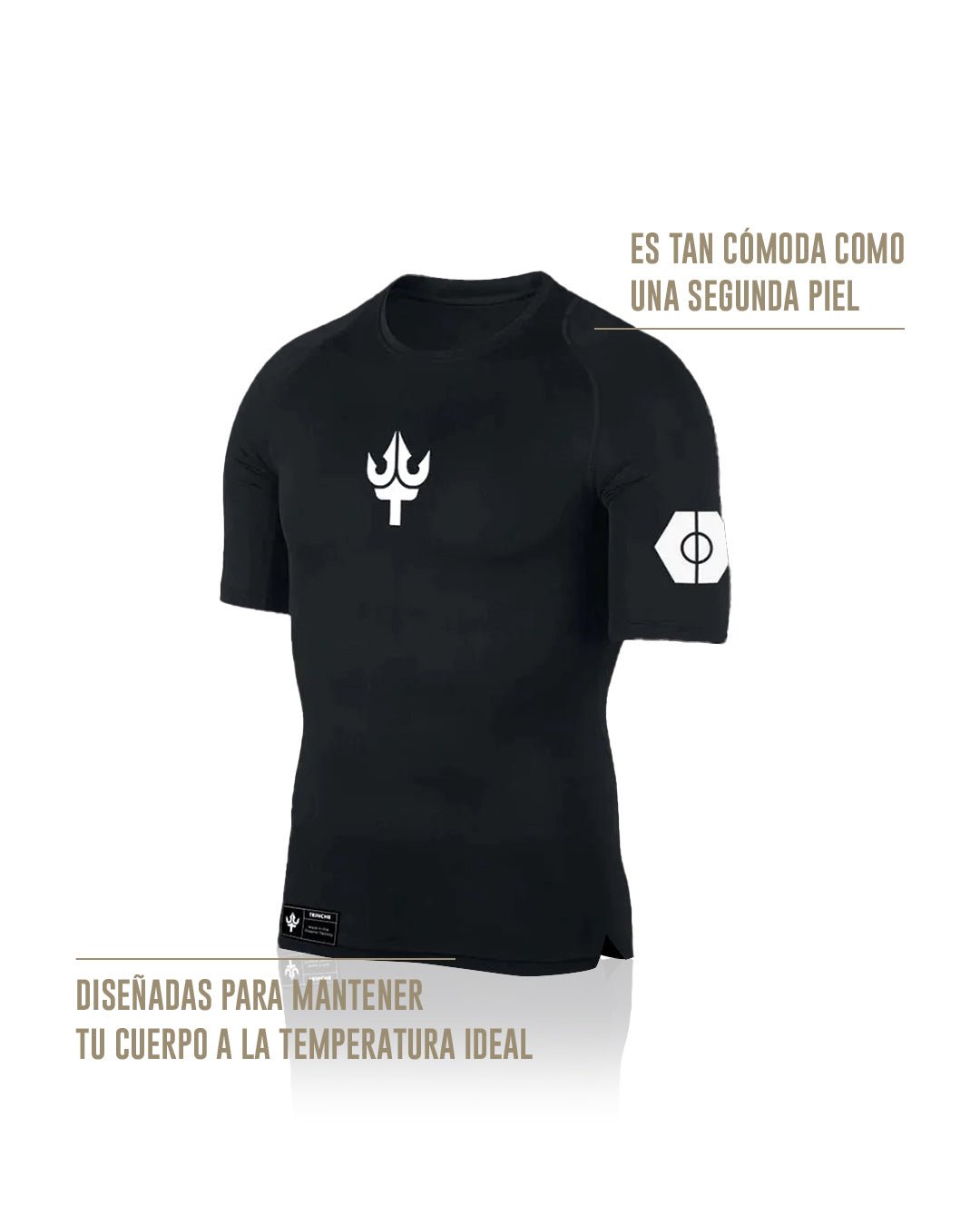 Remera térmica negra manga corta - TrincheBalk